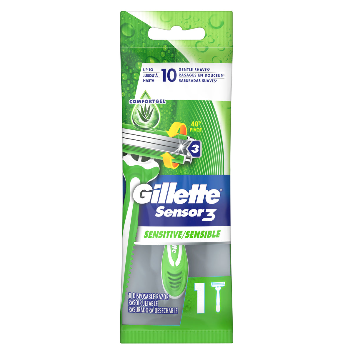Gillette Sensor Senstive Razor 1ct