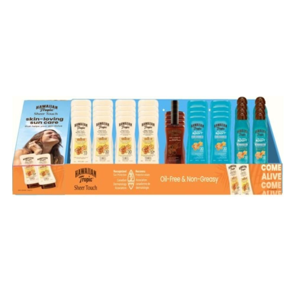 Hawaiian Tropic End Cap 34 ct