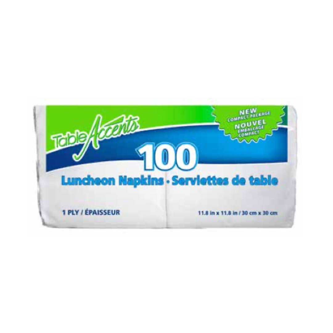 Table Accents Luncheon Napkin 11.8"x11.8" 100/pk