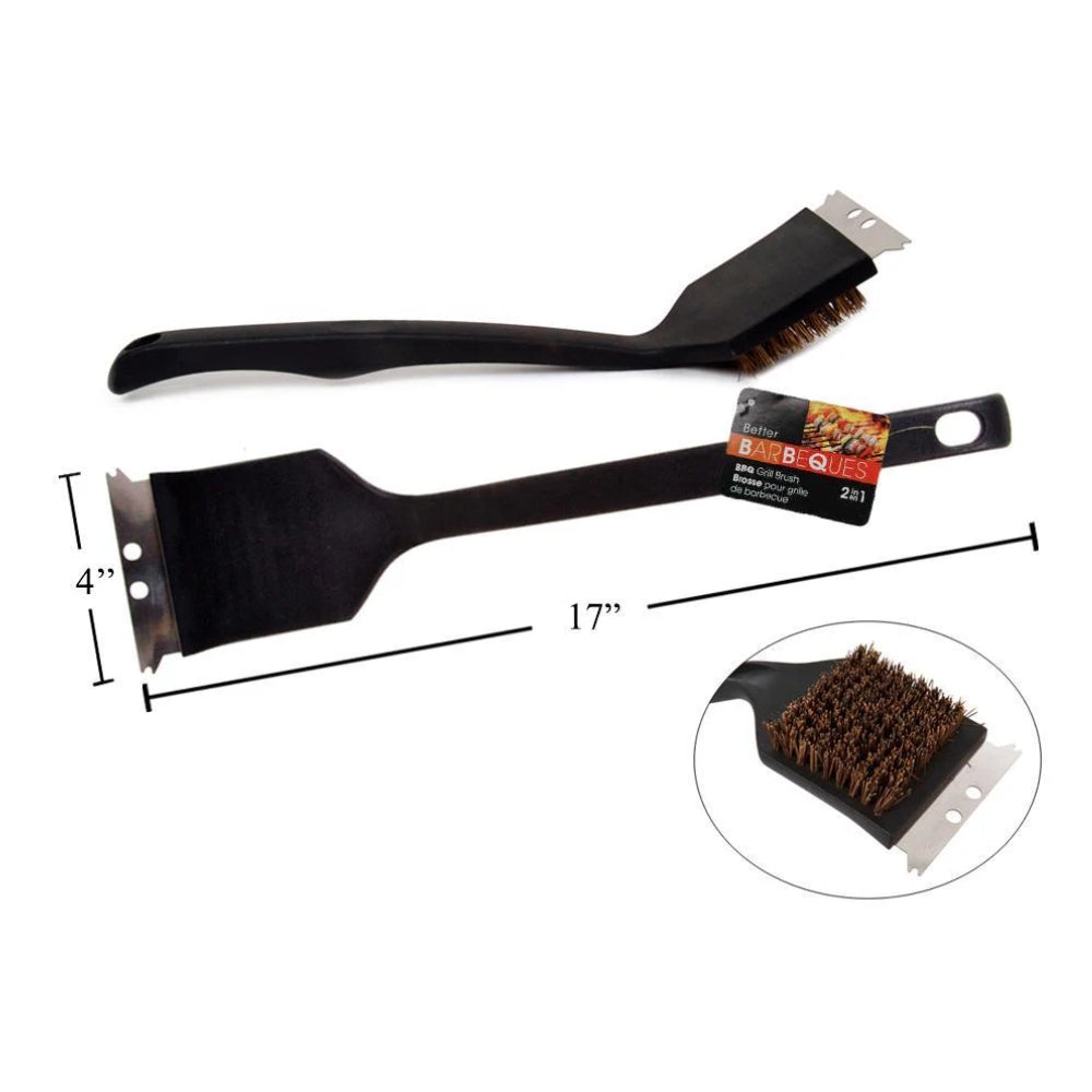 BBQ Palmyra Brush w/Scraper