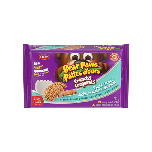 Dare Bear Paws Crunchy Vanilla Sprinkle 240g