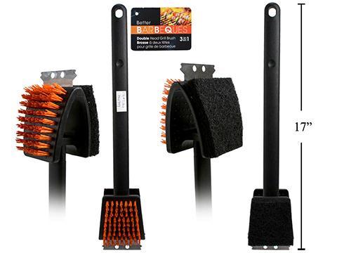 BBQ 3-in-1 Grill Brush 17" 91800