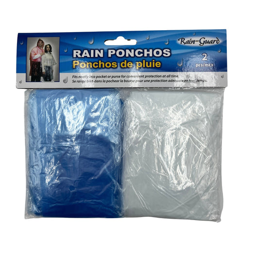 2 Pc Adult Rain Poncho 12/cs