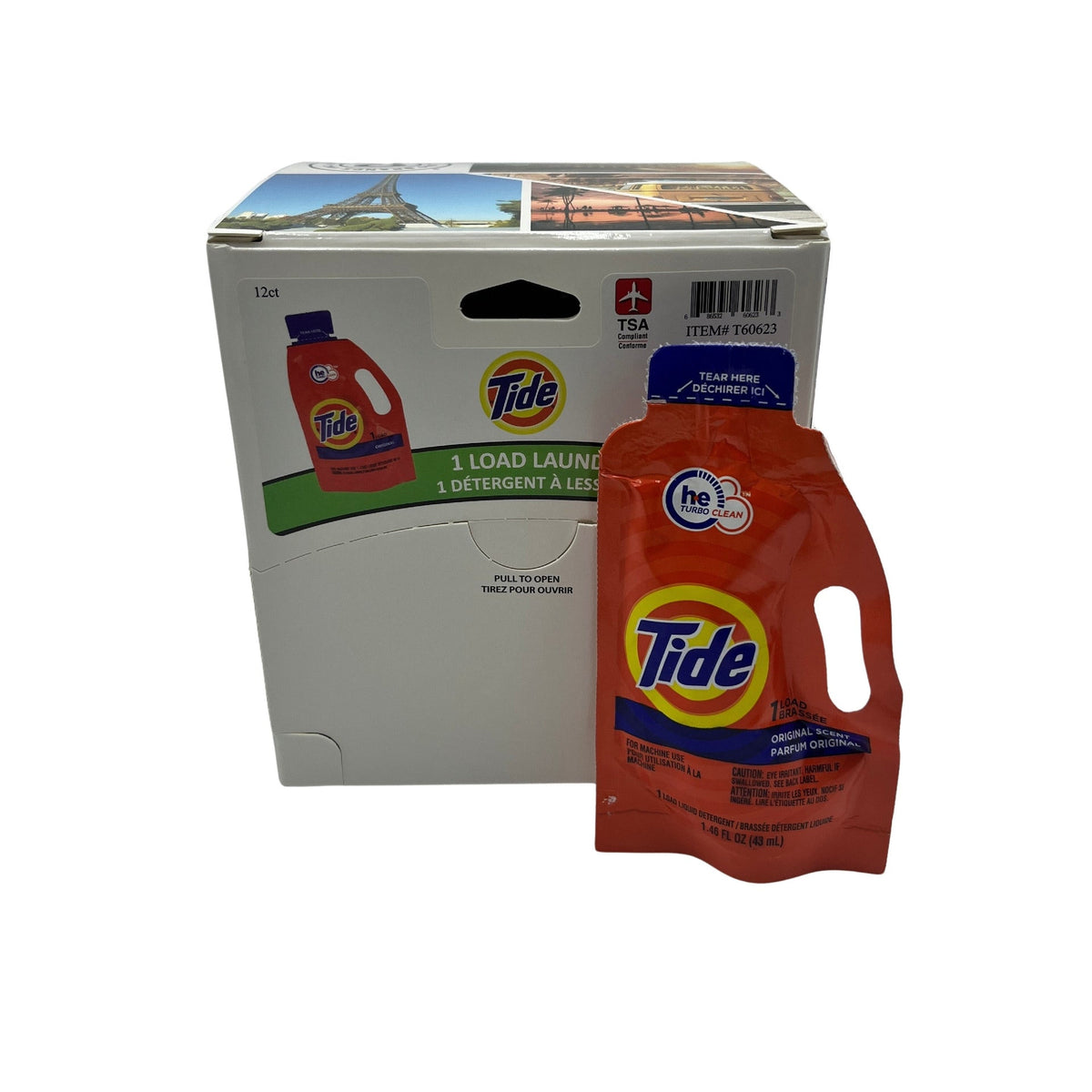 Tide 1 Load Liquid Detergent 43 ml 12/cs