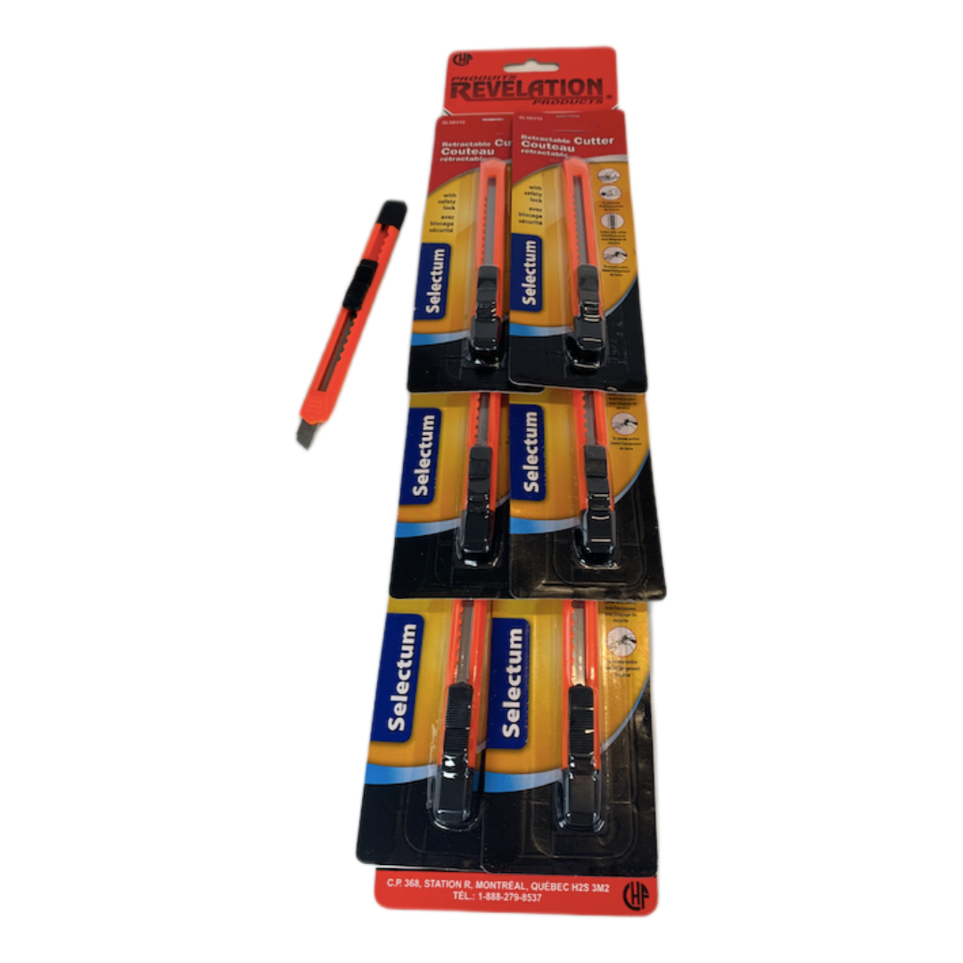 Orange Cutter Knife 6/cd