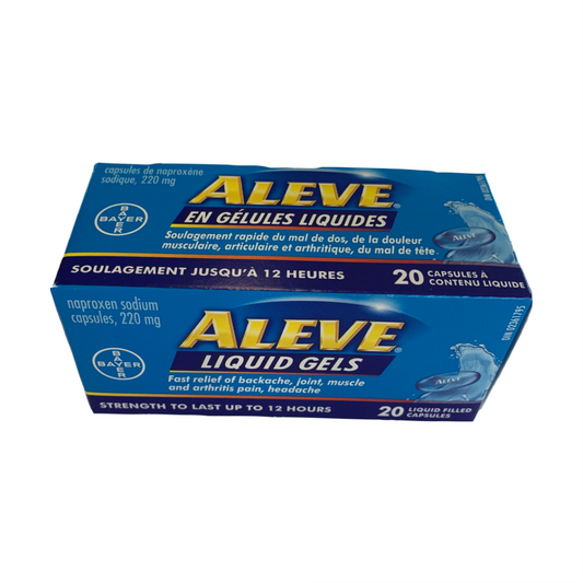 Aleve Liquid Gels20's 220 mg