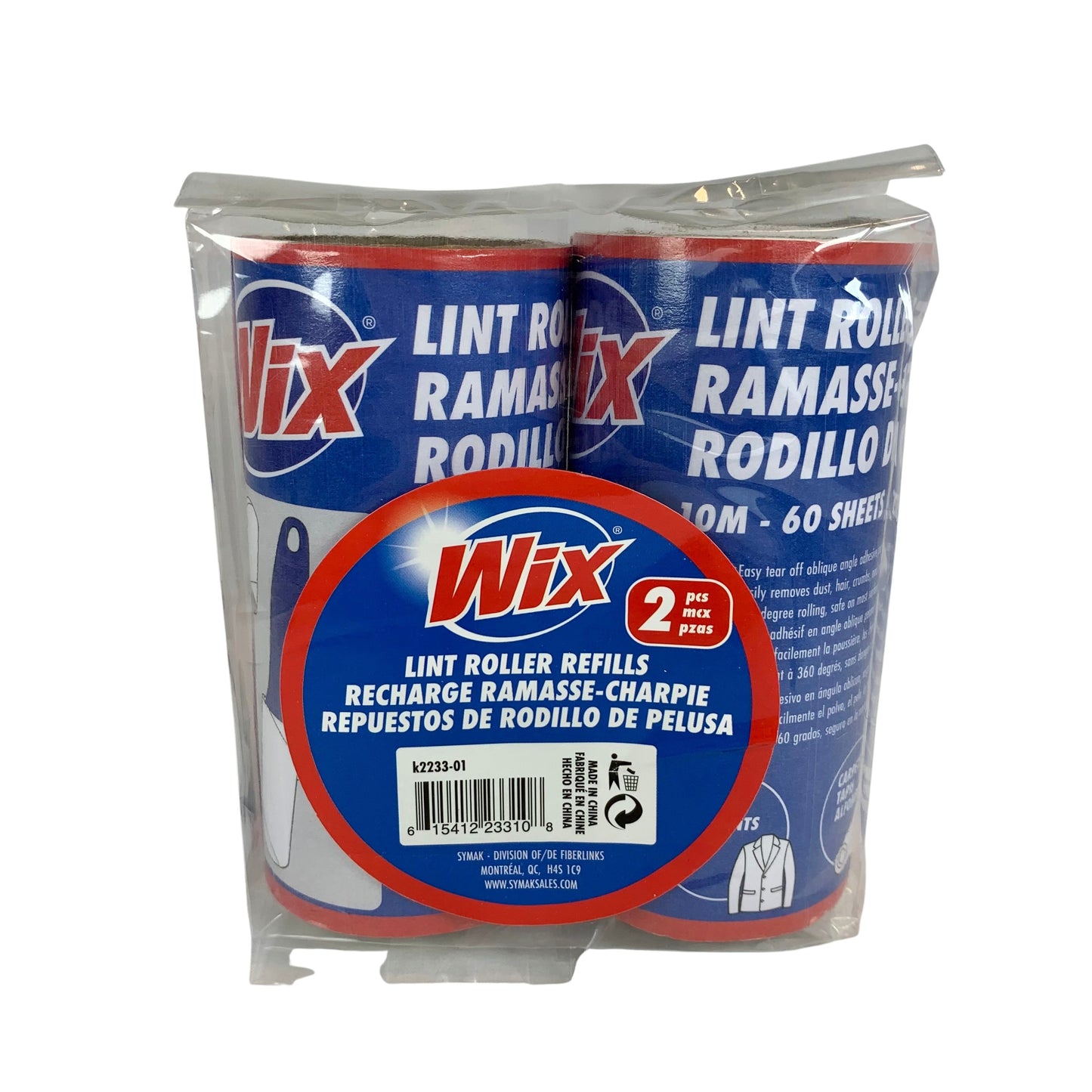 Wix Lint Roller Refill 2's #K2233