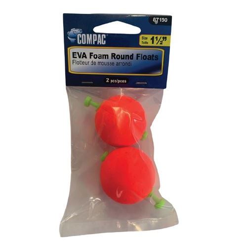 87150 Foam Orange Float 2/pk 1.5"