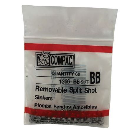 1366-BB Split-Shot Sinker 60/pk
