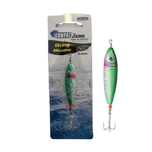 DM20NG Diving Minnow 20g Nickel/Green