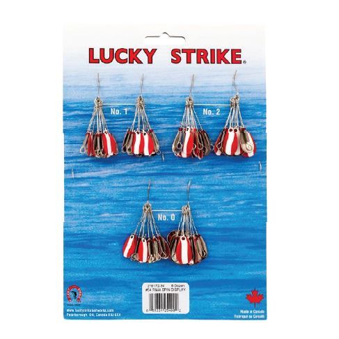 54 Spinner Red & White 72/cd