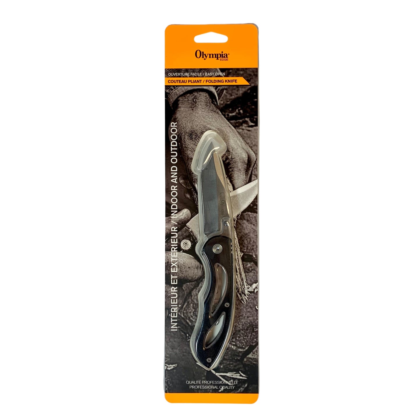 Olympia Edge Folding Knife 3" Black 31382
