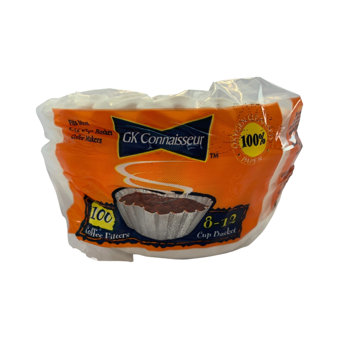 Coffee Filter 8-12 cup basket 100/pk