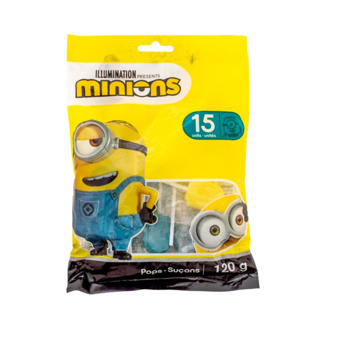 Minion Lollipops 120 g 15ct 24/cs