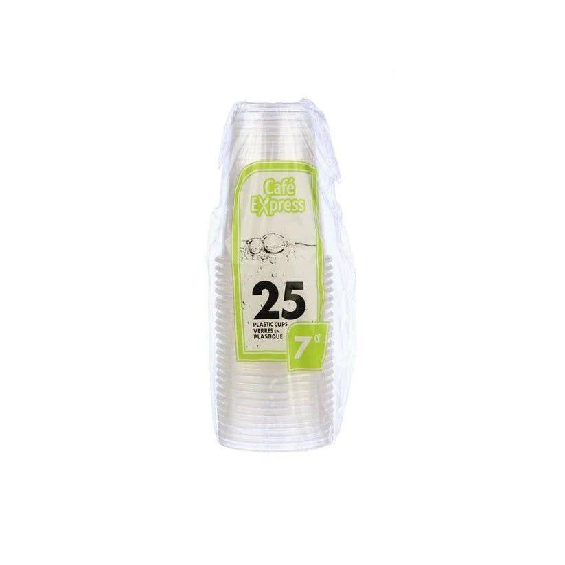 Cafe Express 7oz Plastic Cups 25/sl