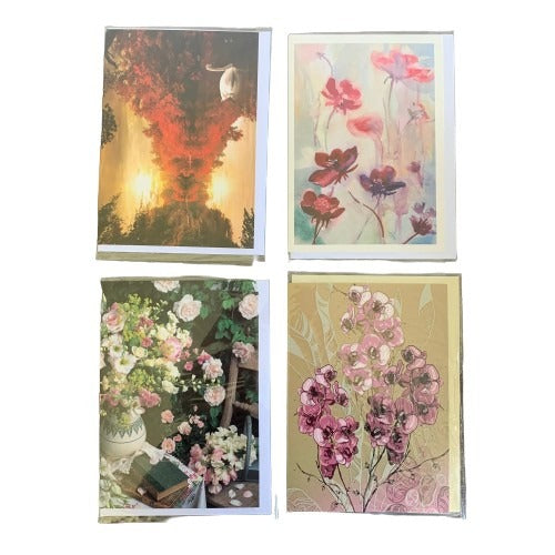 Blank Cards Floral 6's