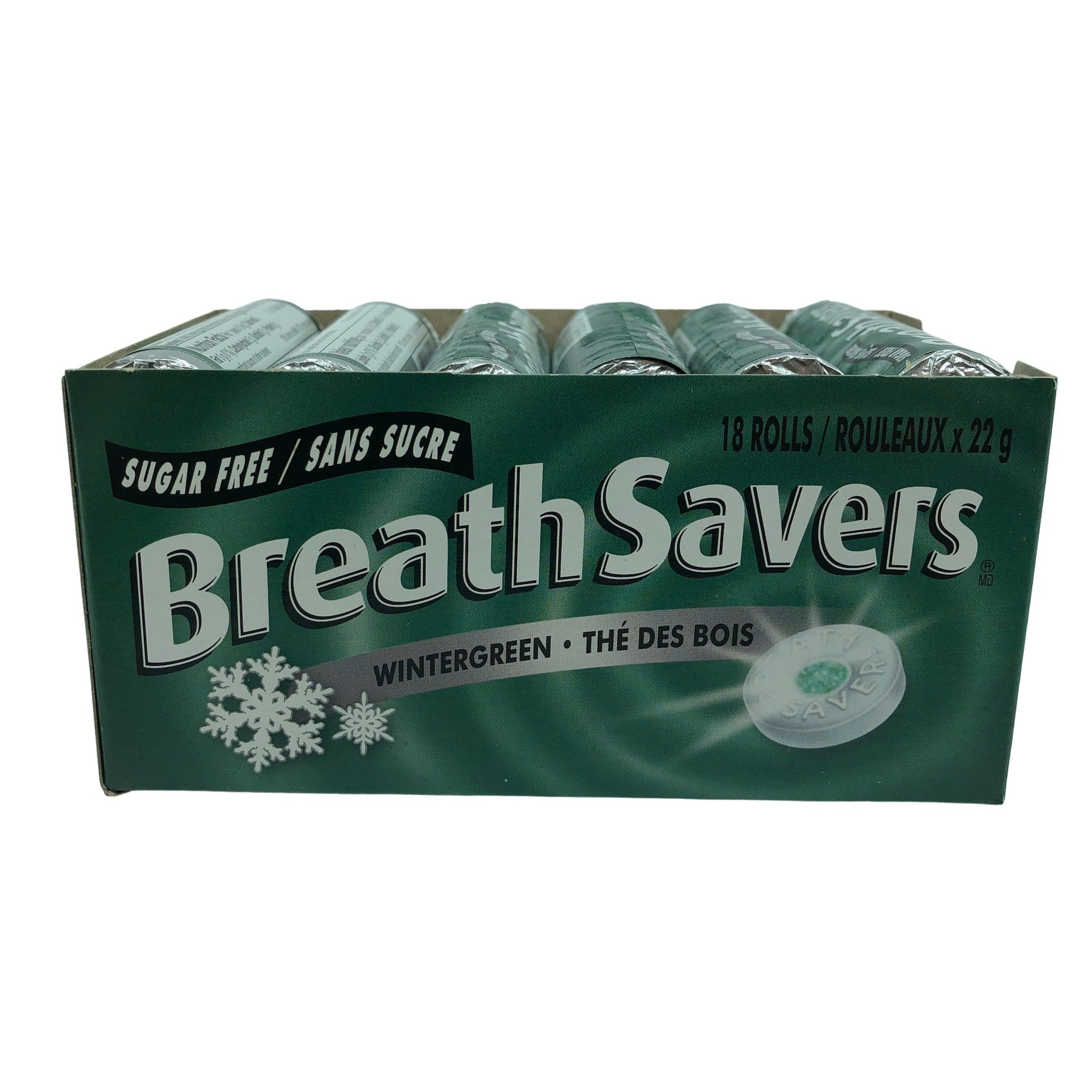 Breath Savers WinterGreen 22g rolls 18/bx – Aiton Drug Co