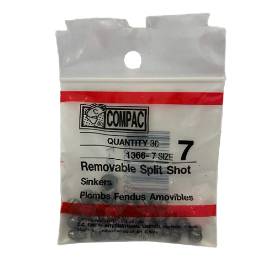 Split-Shot Sinker 30/pk #1366-7