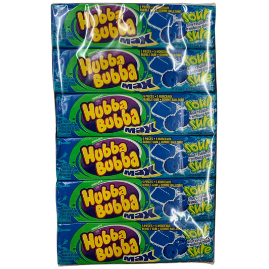 Hubba Bubba Blue Raspberry Max Gum (18/box)