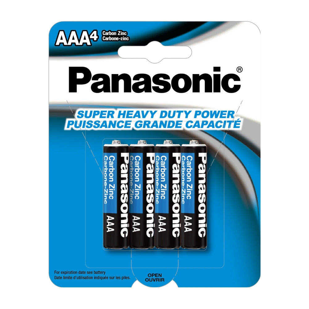 AAA Panasonic Super Heavy Duty Battery 4/cd