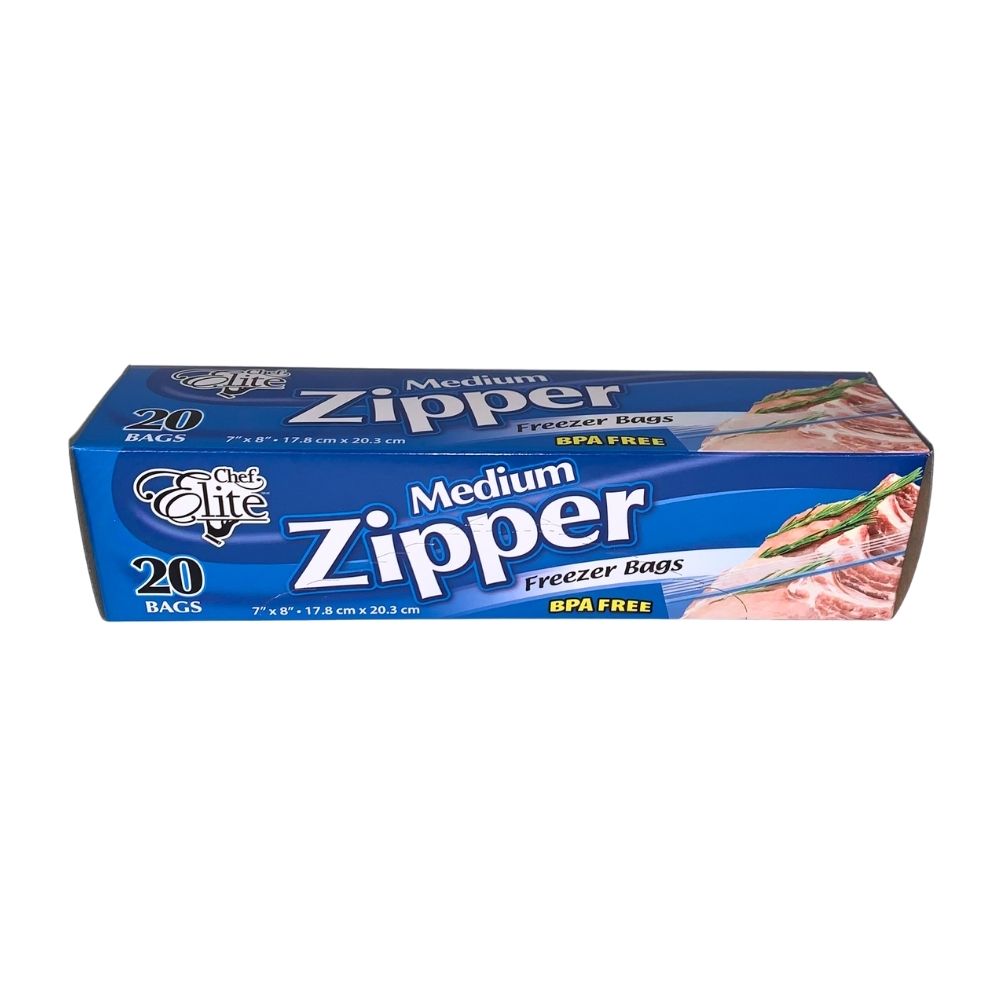 Zip It Freezer Bags Medium 20's  7" X 8"
