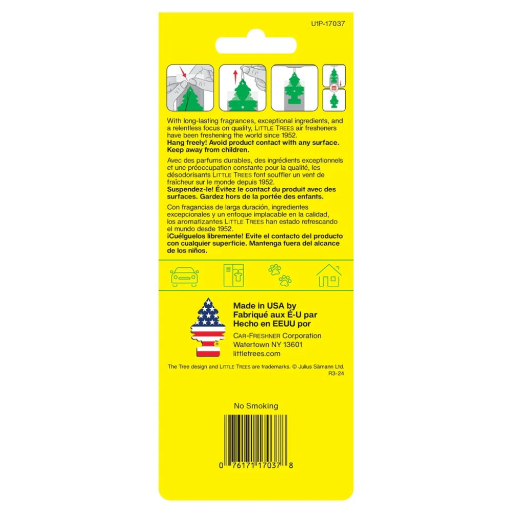 Little Trees Air Freshener Black Ice No Smoke 1/cd