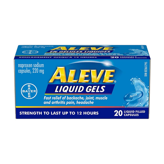 Aleve Liquid Gels20's 220 mg