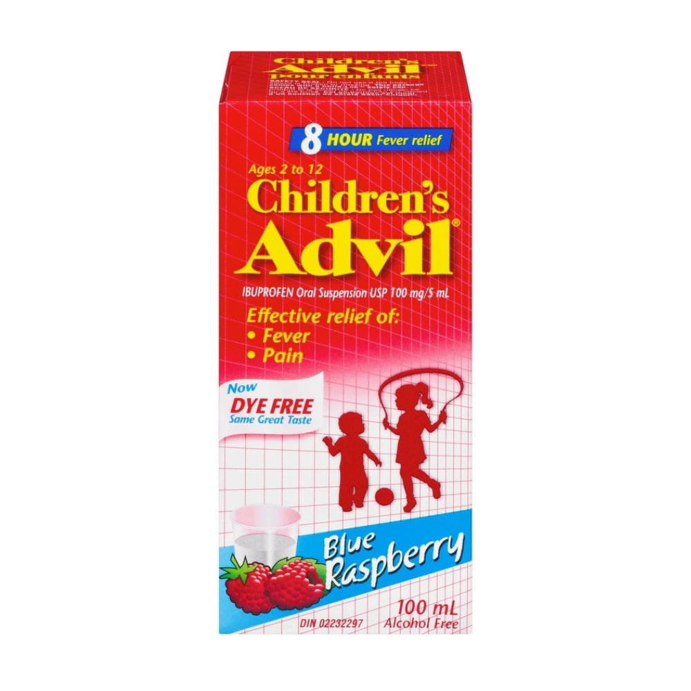 Children's Advil Liquid Blue Raspberry 100ml
