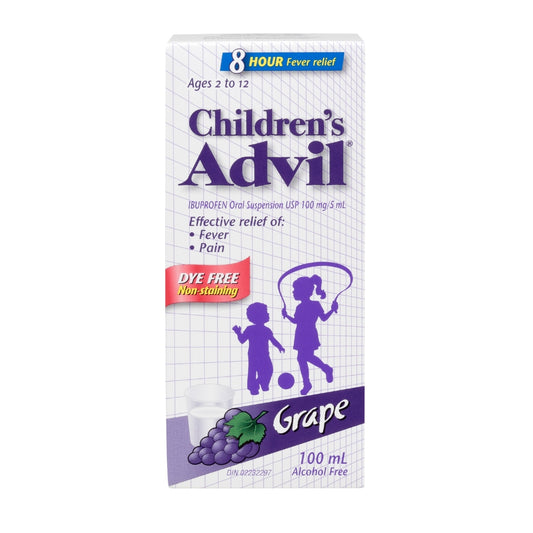 Advil Liquid Grape 100 ml suspension Ages 2-12
