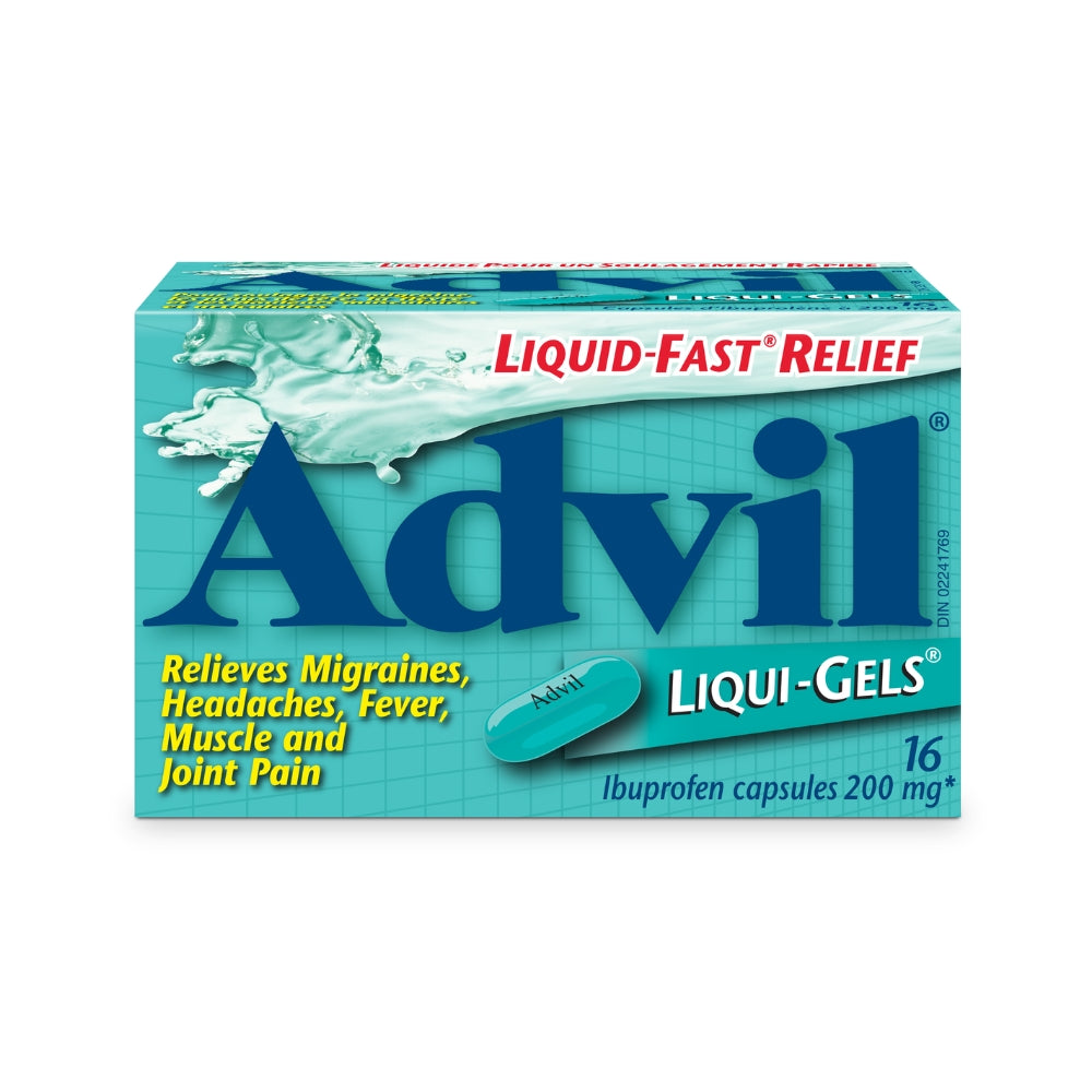 Advil Liquigel Reg 16's 200 mg