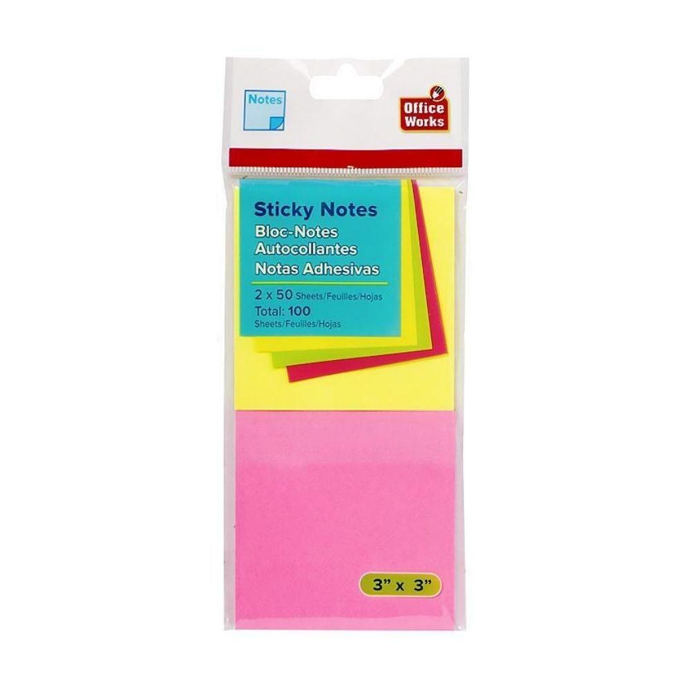 Sticky Notes 50 Sheets 2pk