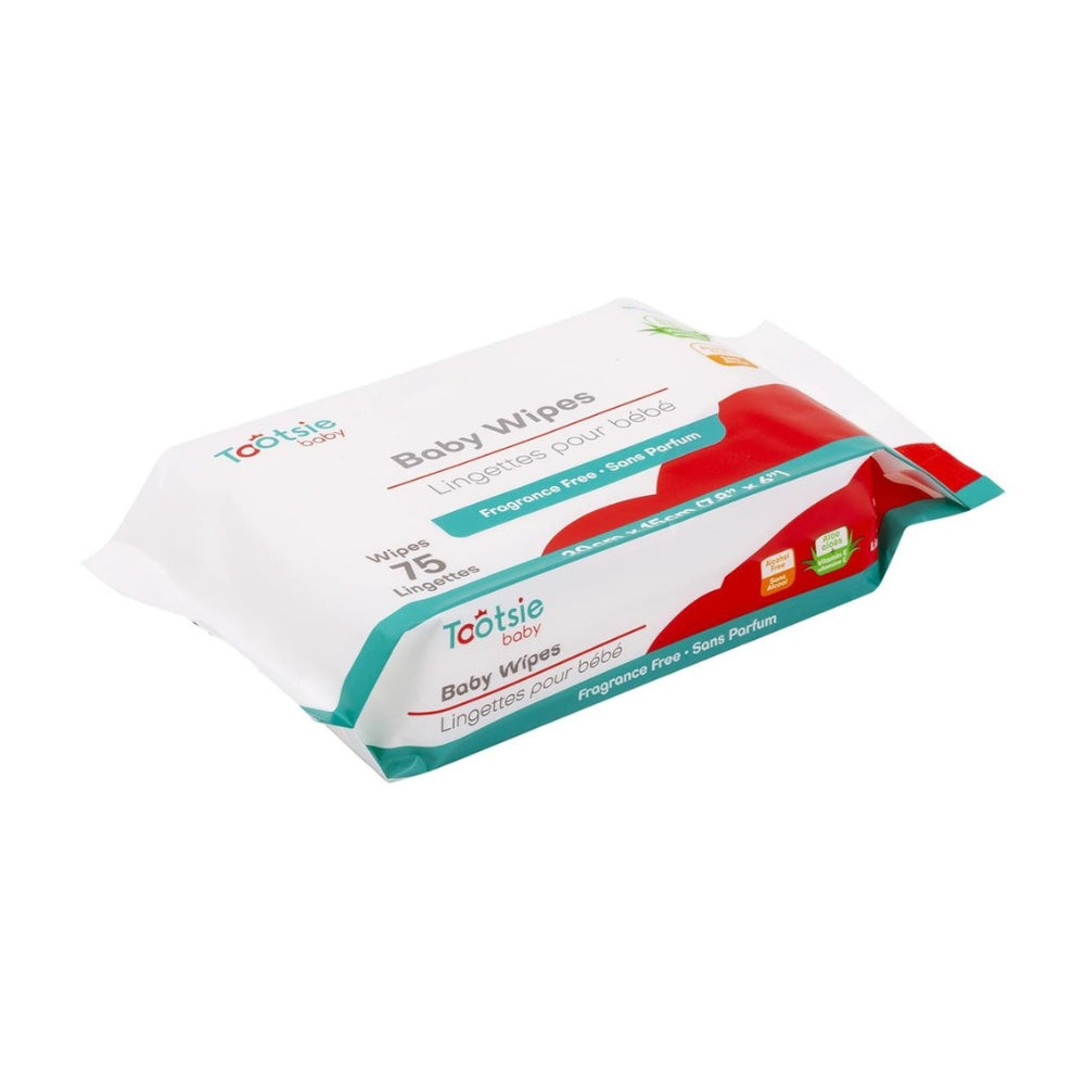 Tootsie Baby Wipes 75/pk, 24pk/cs