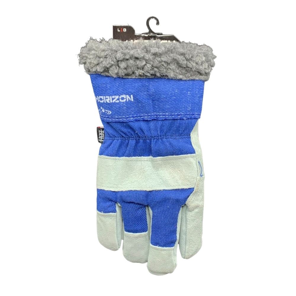 5936 Split Leather Fleece Lined Glove  Lg