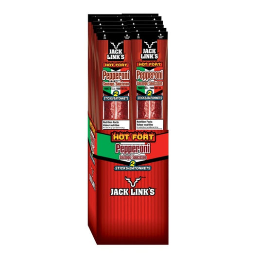 Jack Link Pepperoni Stick Hot 80g 12/bx