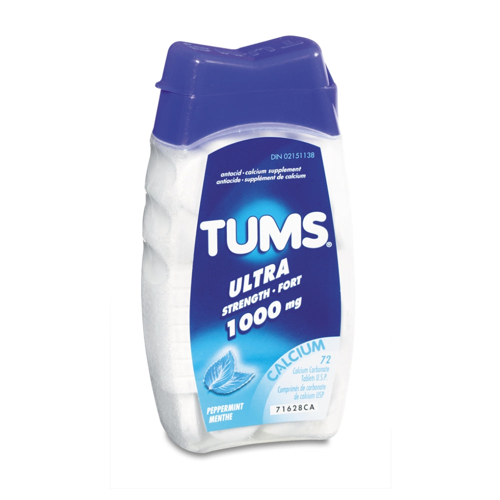 Tums Ultra Peppermint 72's Bottle