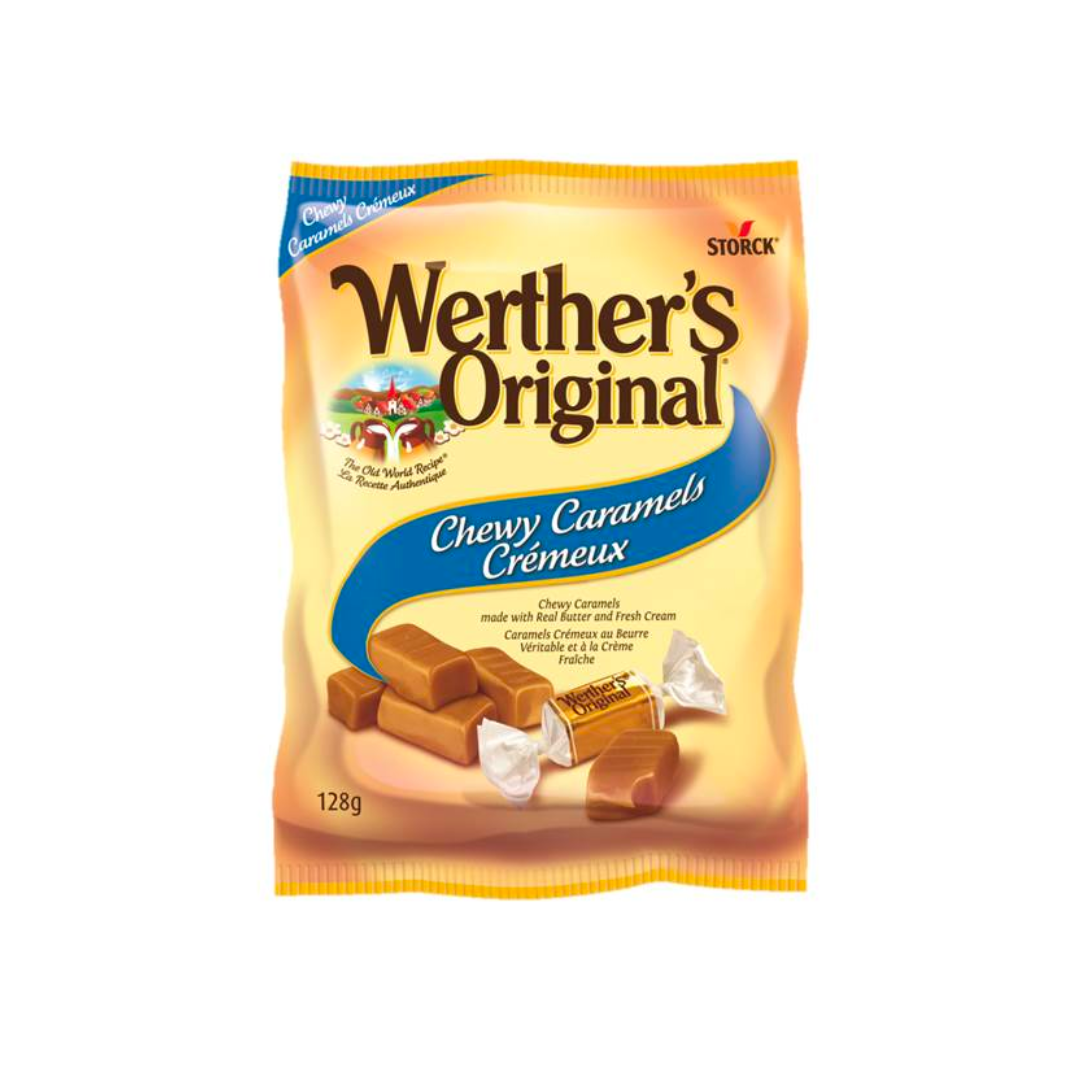 Werther's Chewy Caramels 128g 12/cs