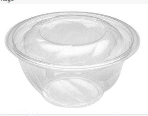 Swirl Bowl Container 32 oz W/Lid 50/sleeve