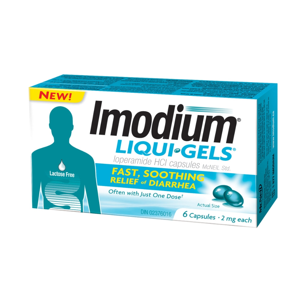 Imodium Liqui-Gels 6's