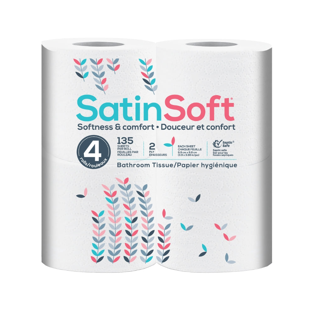 Satin Soft Toilet Tissue1 bundle(6pkgs of 4 rolls)