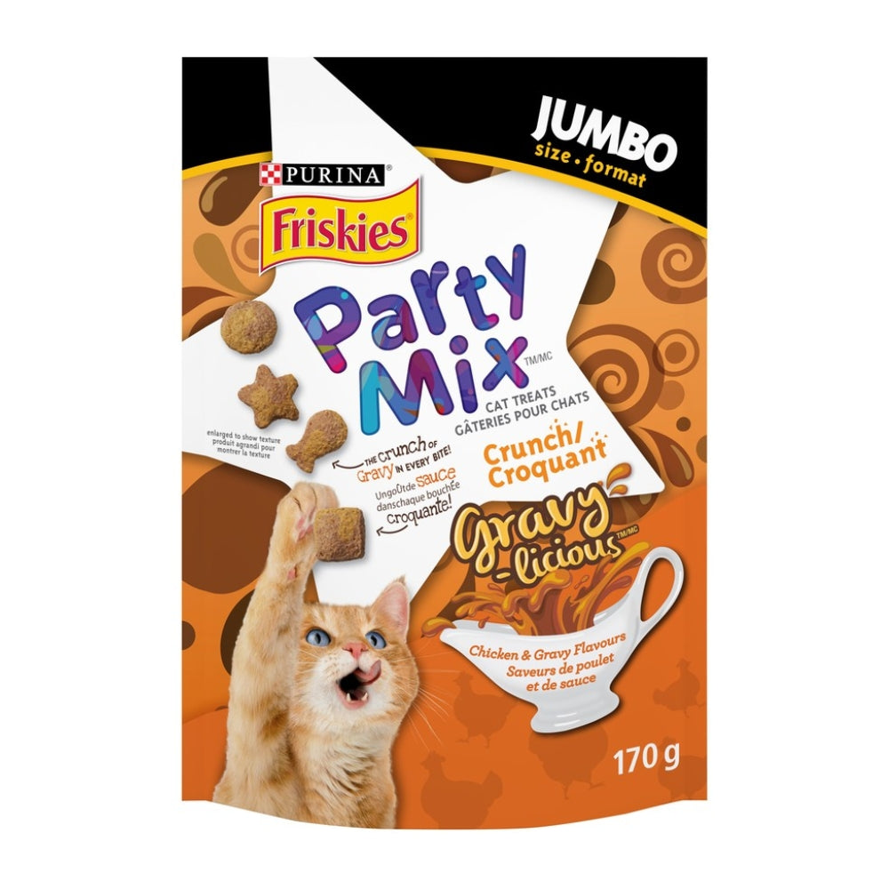 Friskies Party Mix Chicken & Gravy Crunch 170g