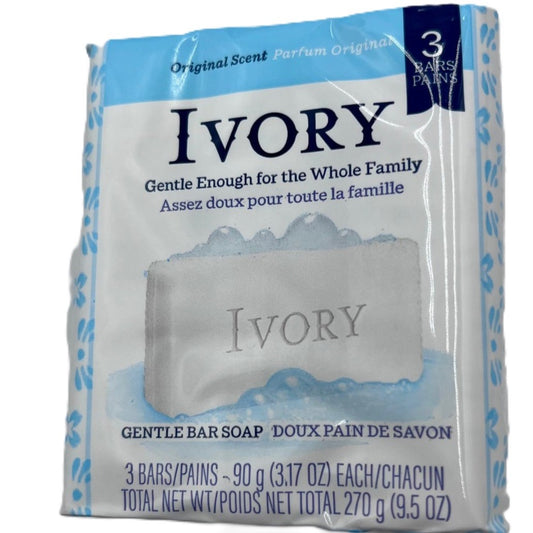 Ivory Soap Original 90gm bars 3/pk