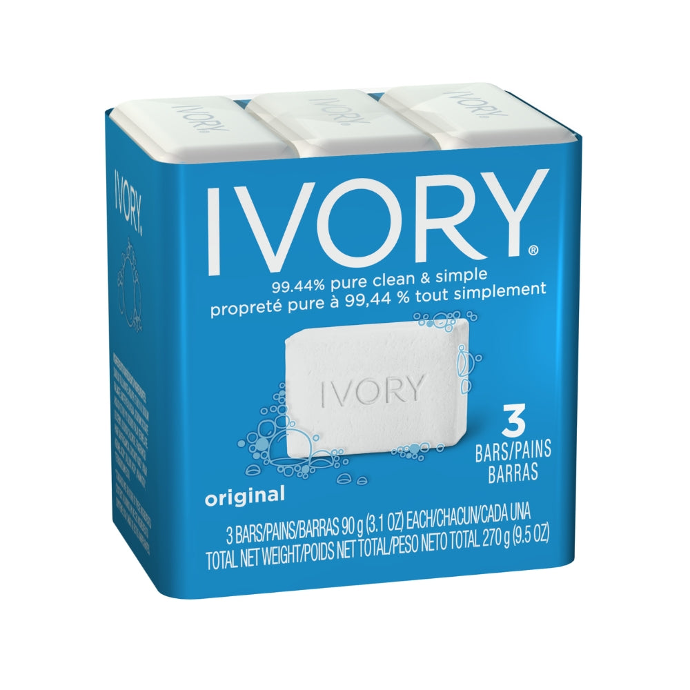 Ivory Soap Original 90gm bars 3/pk