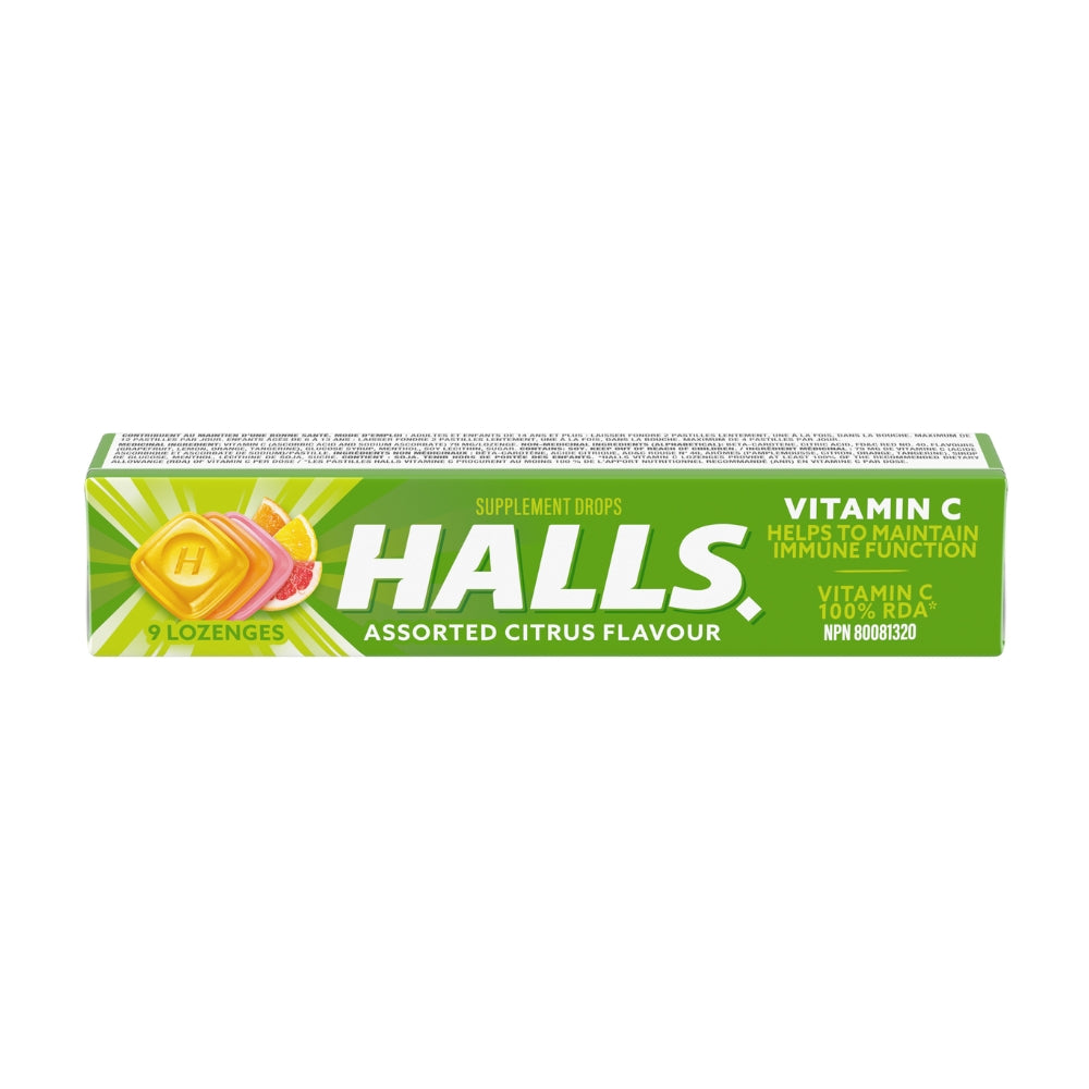Halls Vitamin C Citrus 20's