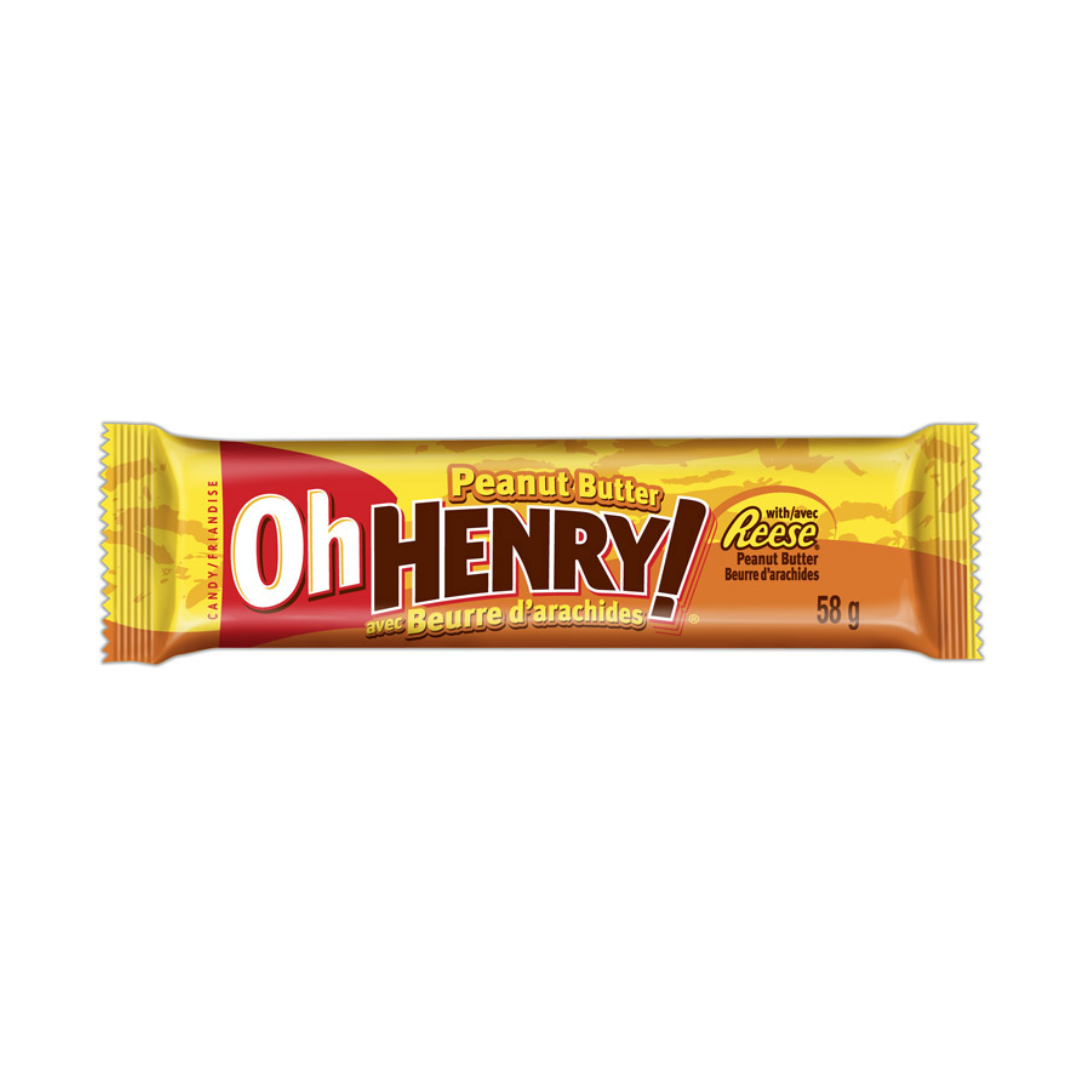 Oh Henry Peanut Butter 58g 24/bx