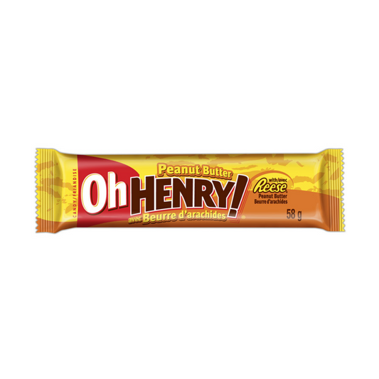 Oh Henry Peanut Butter 58g 24/bx