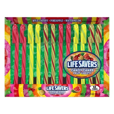 Spangler Lifesaver Candy Cane 150 g 12ct 24/cs