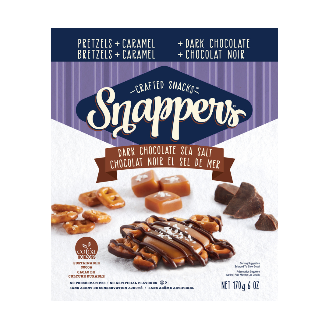 Snapper Dark Choc Sea Salt 170g 6/c