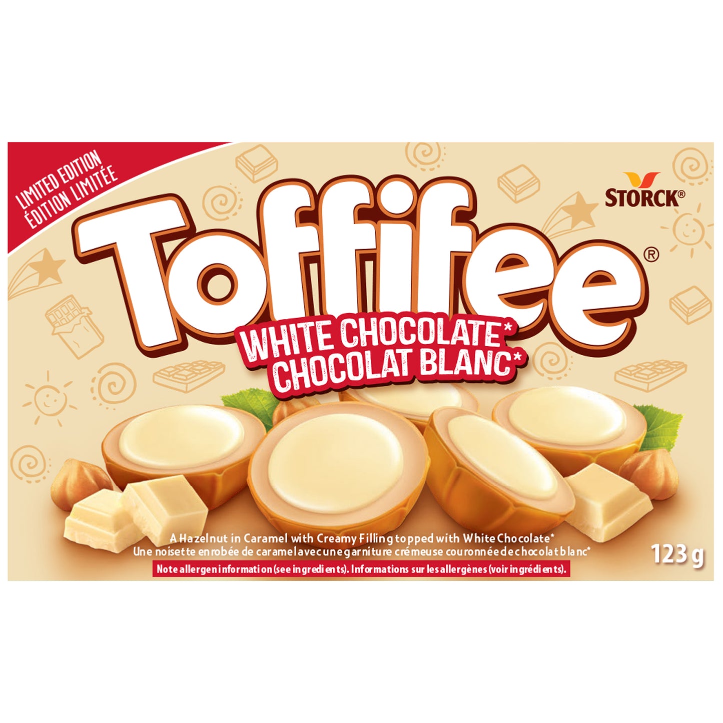 Toffifee White Choc 123g 24/cs