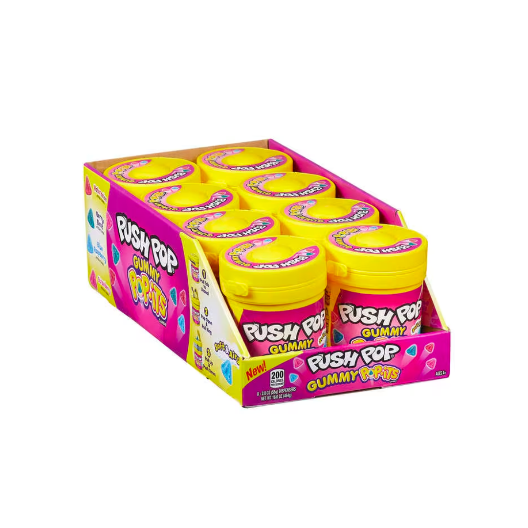 Push Pop Gummy Pop-Its 56g 8/bx