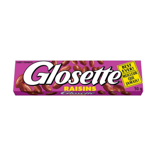 Hershey Glosette Raisins 50 g 18/bx